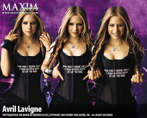 Avril Lavigne'sexypunk' per Maxim
