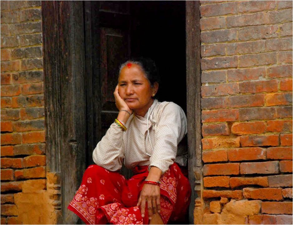 portrait of Nepali woman