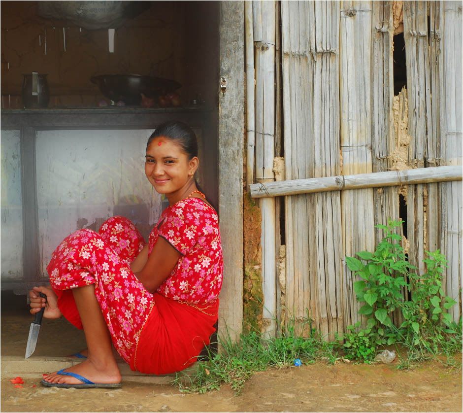 Nepali girl portrait