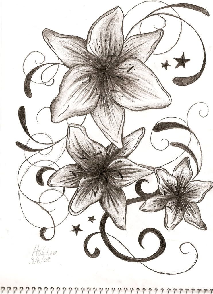 lilies tattoos. lilies tattoos