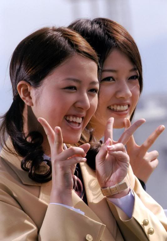 Aya Matsuura and Rika Ishikawa Japanese girl idol