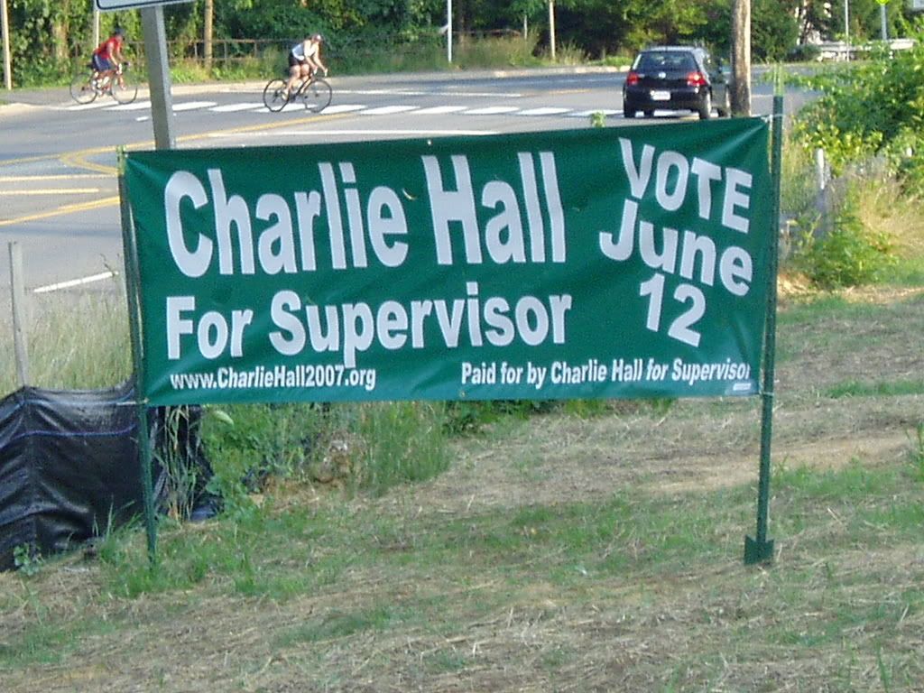 Huge Charlie Hall Banner