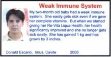 weak immune baby
