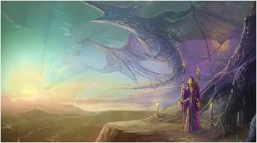 Purple dragon wings fantasy
