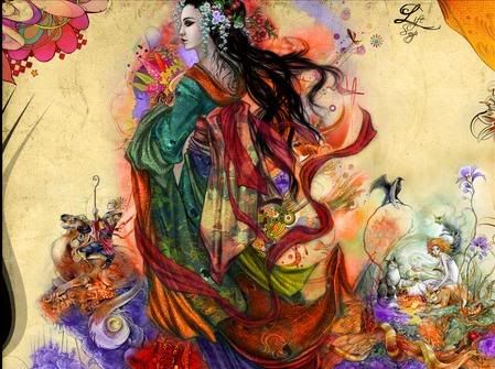 Kimono fantasy lady