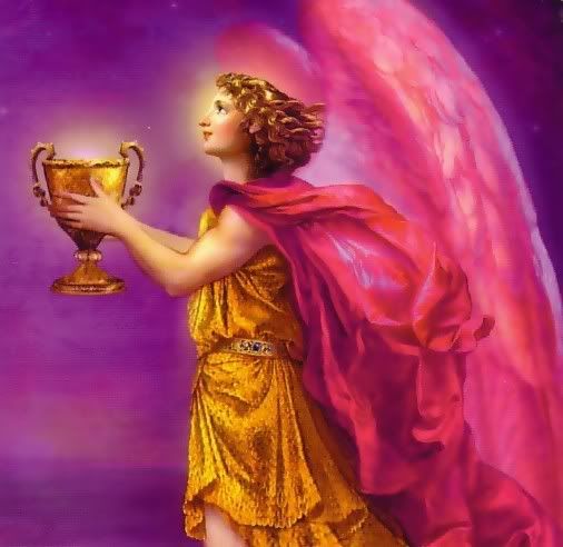 Angel and cup