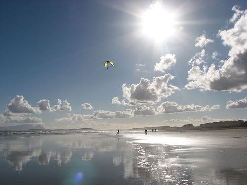 Clouds on beach