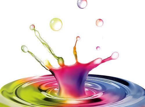Colorful splash