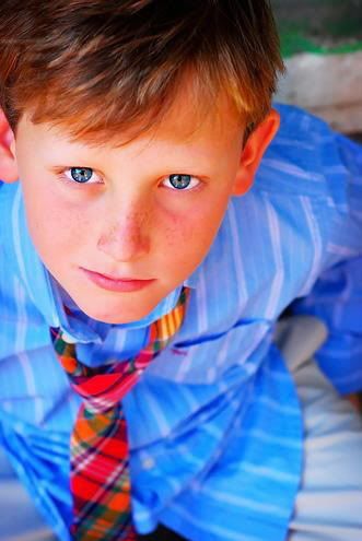 snazzy boy in blue