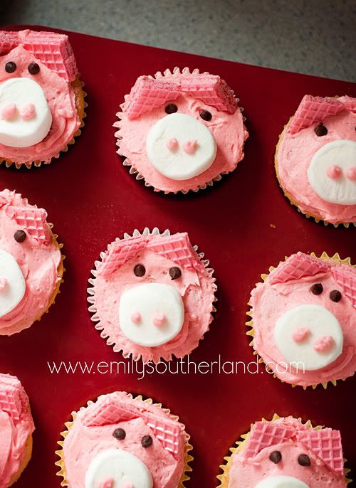 How To Make Pig Cupcakes