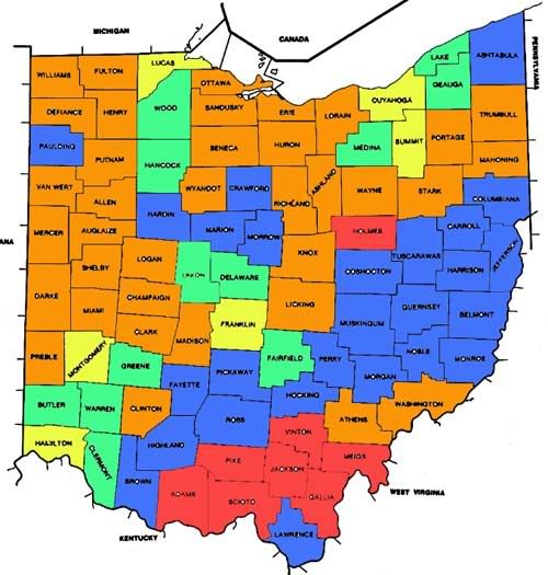 Ohio Population Density