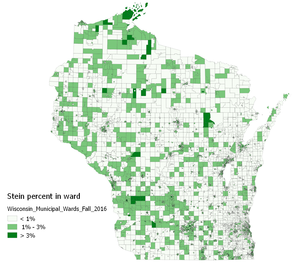 Wisconsin voting maps by ward