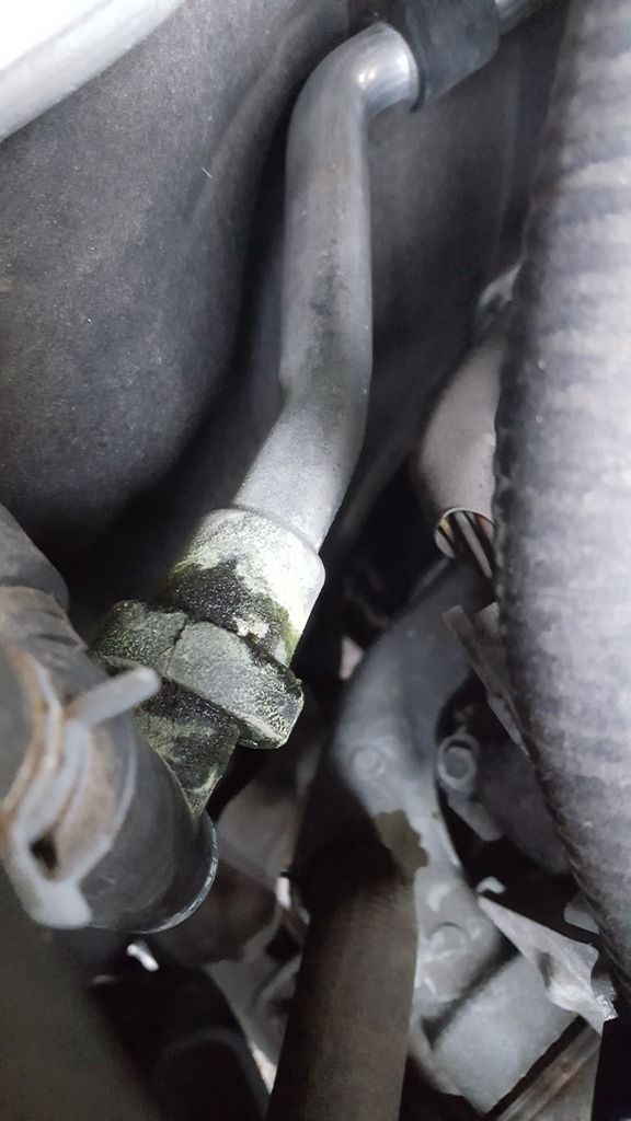 Coolant Leak Heater Hose/Pipe and Valve along Firewall Second