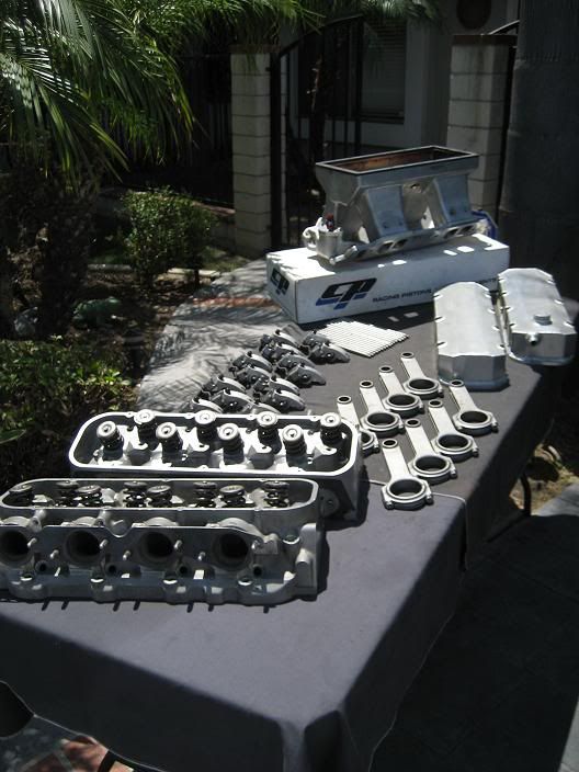 BBC Profiler Heads/intake/rods/pistons package