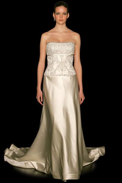 Silver in Modern design of wedding dresses