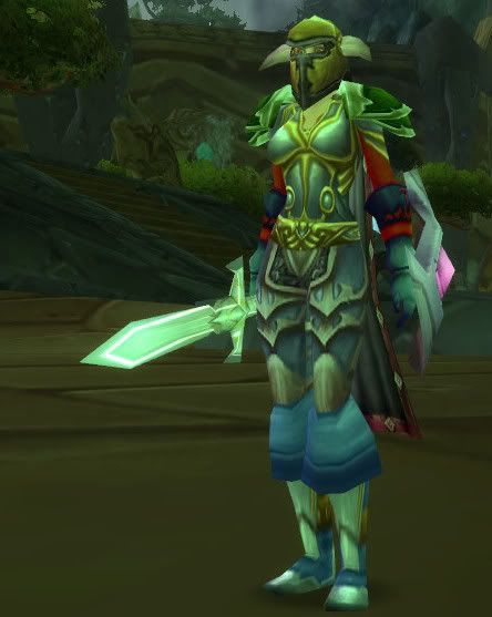 Yep, thats Shattrath behind her. Shes workin on her clown suit.