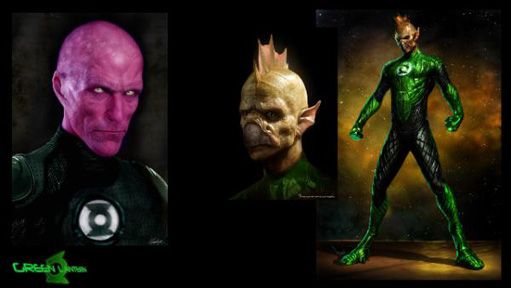 These are the good guys including Kilowog the bulky dude Green 