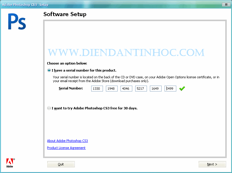 serial number adobe photoshop cs3 Archives