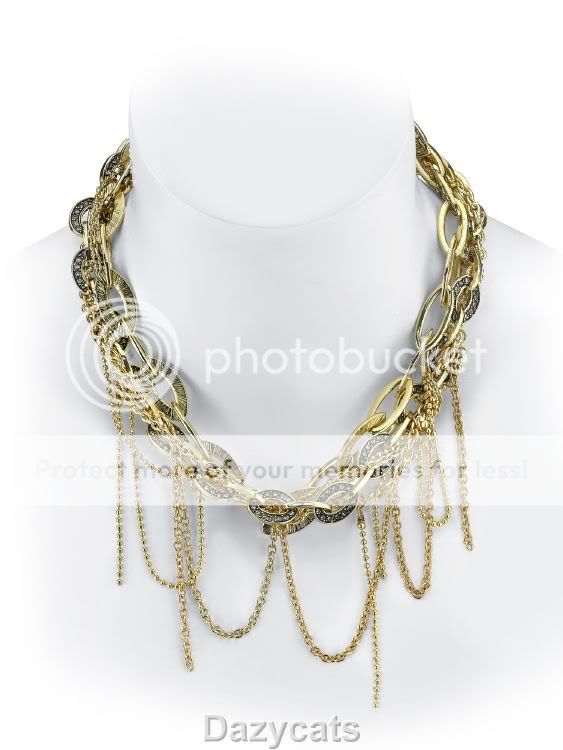 Belle Noel Kim Kardashian plated chain nugget necklace  