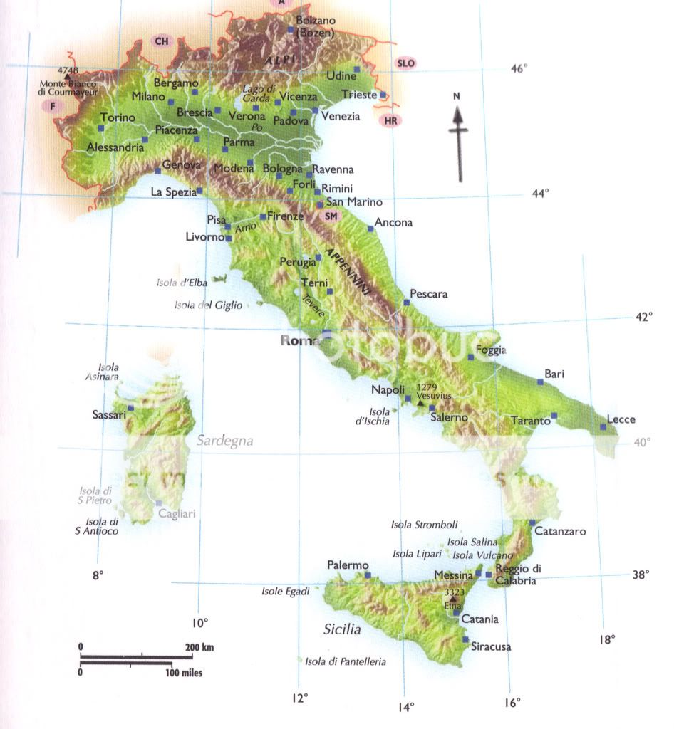 Topographical Maps Of Italy Maps - vrogue.co