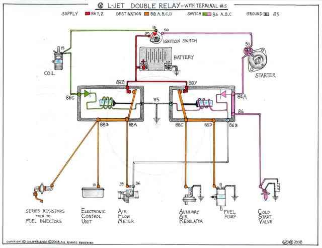 TheSamba.com :: Bay Window Bus - View topic - Double Relay ... country coach wiring schematic 