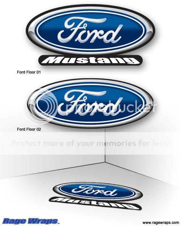 Ford garage floor decal #8