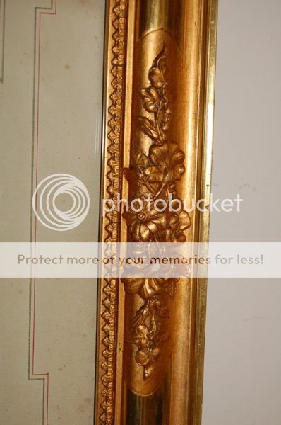 SUPERB GOLD PLATED EMPIRE PICTURE FRAME AUSTRIA c1850  