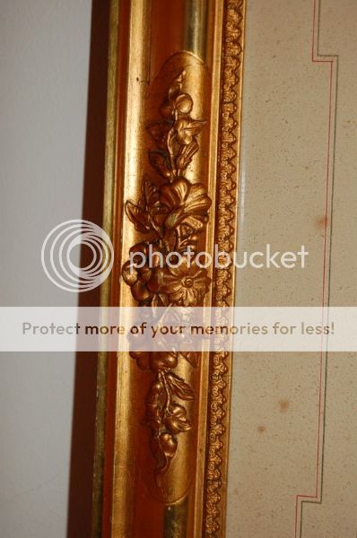 SUPERB GOLD PLATED EMPIRE PICTURE FRAME AUSTRIA c1850  