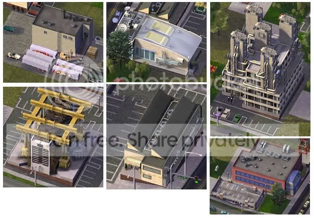 yellow and red buildings