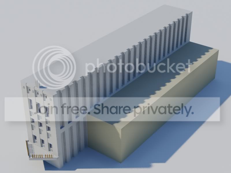 Art Deco Building with sides semi complete